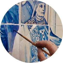 imagem Sobre Detile,  azulejos pintados à mão